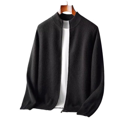 High quality cardigan with zipper - LessBarriers