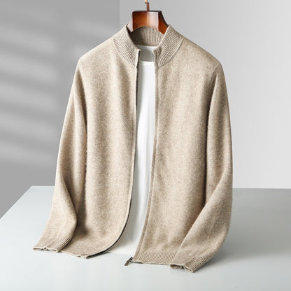 High quality cardigan with zipper - LessBarriers