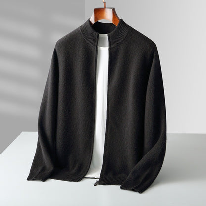 High quality cardigan with zipper - LessBarriers