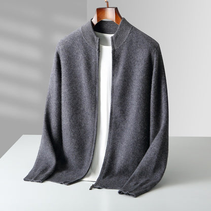 High quality cardigan with zipper - LessBarriers